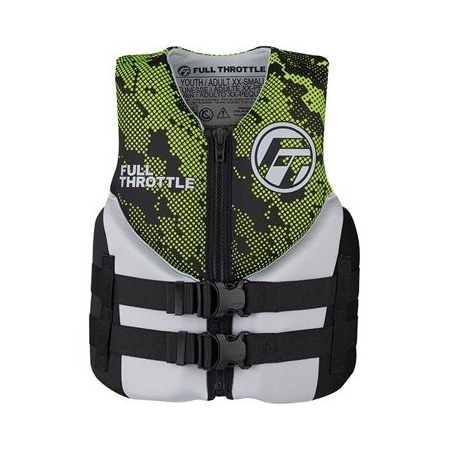 Full Throttle Vest-Jr77-125No Green Rpd Dry, No 142400-400-009-22 142400-400-009-22